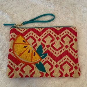 🏖️NWOT Vera Bradley Straw Beach Wristlet Clutch